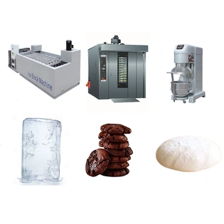 Industrial Mixer Oven Ice Block Machine With Finished Goods