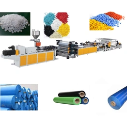 Plastic Extruder Line For Plastic Rolls Automatic With Finished Goods