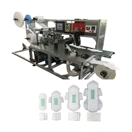 Sanitary Pad Making Machine With Finished Goods