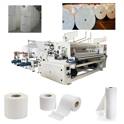 Toilet Paper Roll Making Machine With Finished Goods