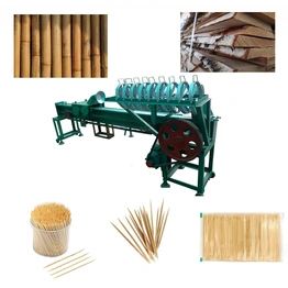 Toothpick Making Machine With Finished Goods