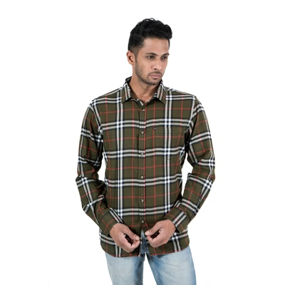 Men's Top Wear Casual Shirt Plaid Check