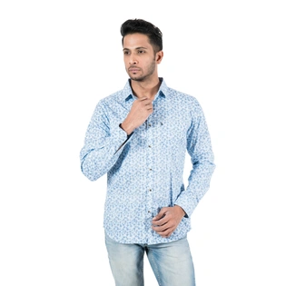 FAVIO Trendy Men's Shirt Full Sleeve Casual Cotton Print