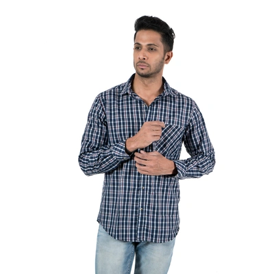 Men's Full Sleeve Casual Cotton Check Shirt