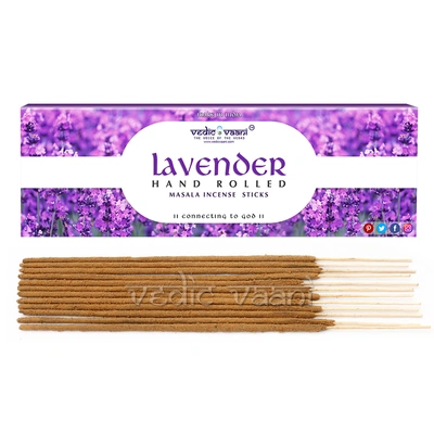 Vedic Vaani™ Lavender Handrolled Masala Incense