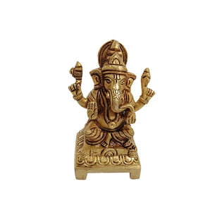 Lambodar Ganesha Idol/Murti in Brass