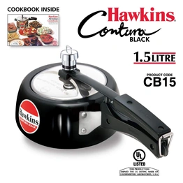 Hawkins Contura Hard Anodised Aluminium Pressure Cooker, 1.5 Liters(CB15)