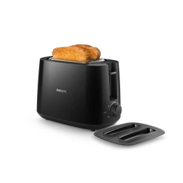 Philips Daily Collection HD2582/00 830-Watt 2-Slice Pop-up Toaster (Black)