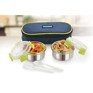 Magnus Avanza Clip Lock Lunch Box Oval (2 Pcs Set)