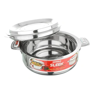 Esteelo Stainless Steel Sleek Casserole 1500 ML