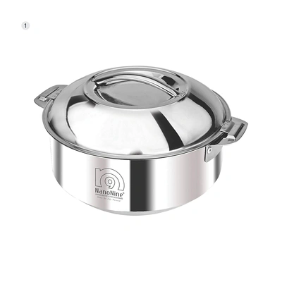 Nanonine Stainless Steel Casserole / Serving Pot 800 ML