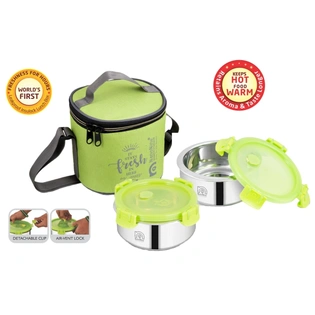 Nanonine Insulock Tiffin with Bag 2 Set Containers