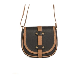 All Leather Moon Bag (Jet Black)