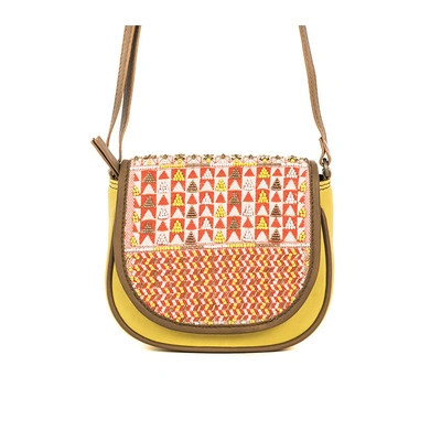 Funkaari Embroidered Moon Bag (Sunny Yellow)