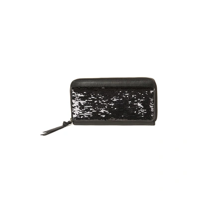 Bianca Wallet (Midnight Black Sequins Flap)