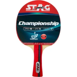 STAG Championship ITTF Approved Rubber Intermediate Table Tennis Bat