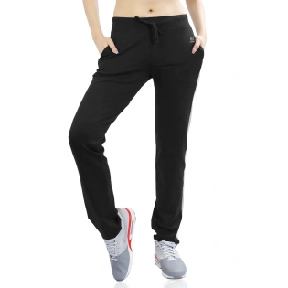 LASSA WOMEN'S SOLID REGULAR FIT TRACK PANT