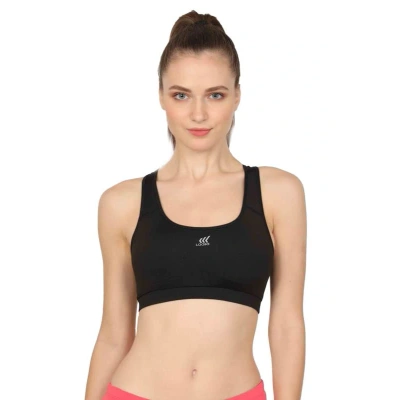 LAASA SPORTS Medium Impact Cotton Non Wired Sports Bra with Removable Pads