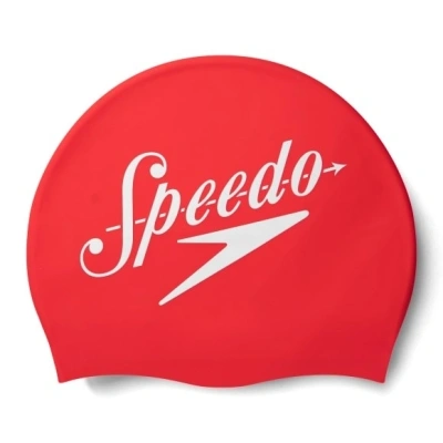 SPEEDO 80838514614 Slogan Print Senior Swim Cap