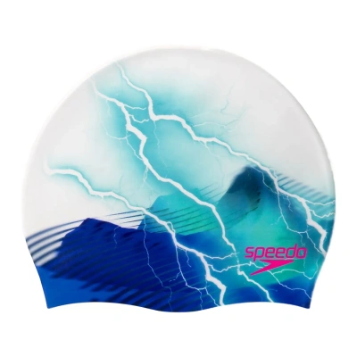 Speedo 81352414648 Adult Printed Swim Cap