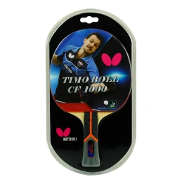 Butterfly Timo Boll CF 1000 Shakehand Ping Pong Paddle: Hybrid Wood and Carbon Fiber Table Tennis Bat for Enhanced Performance