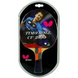 Butterfly Timo Boll CF 2000 Shakehand Ping Pong Paddle: High-Speed Table Tennis Bat for Novice to Intermediate Players