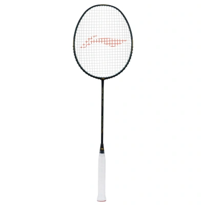 Li-Ning Wind Lite Stealth Strung Badminton Racquet (Black/Red)