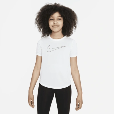 Nike Dri-FIT One Kids' Short-Sleeve Top - Comfortable and Moisture-Wicking for Active Kids