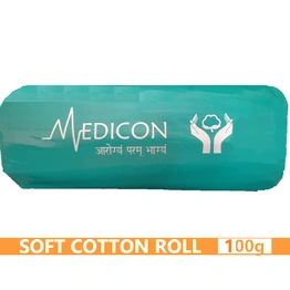 MEDICON's ABSORBENT COTTON ROLL 100gram weight for Medical, Surgical, Self care use