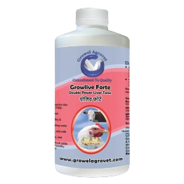 Pet Birds : Growlive Forte – A Powerful Liver Tonic For Preventing Hepatic Disorders – Diseases, Better FCR, Growth, And Feed Intake