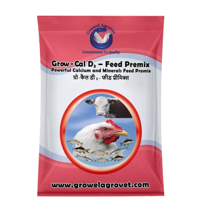 Pig and Swine : Grow-Cal D3 – Feed Premix : Calcium And Minerals Feed Premix