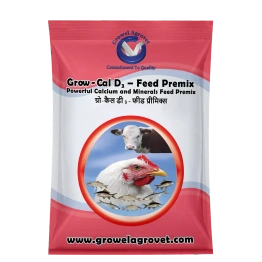 Poultry : Grow-Cal D3 – Feed Premix : Calcium And Minerals Feed Premix