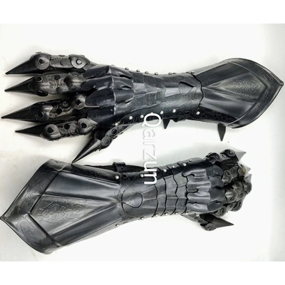 Medieval nazgul gloves set | Steel armor gloves set | Costume gloves gauntlets | Gauntlet gloves pair