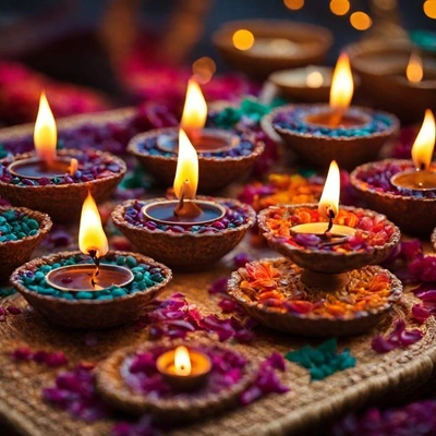 diwali diya set