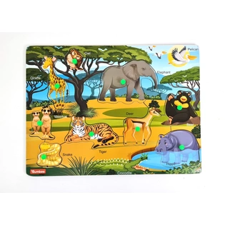 Bumbee | Wooden Wild Animal Board Puzzle