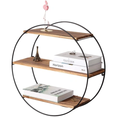 Round Wall Shelf 3 Tier