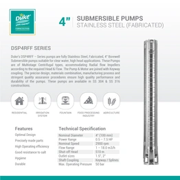 Pumps (4″ Submersible Pumps Stainless Steel (Fabricated))