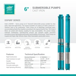 Duke 6" Submersible Pumps Cast Iron