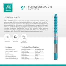 Duke 9" Submersible Pumps with Cast Iron