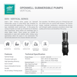 Duke Pumps (Openwell Submersible Pumps Vertical)