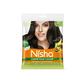 Nisha Cream Hair Color 100% Grey Coverage Conditioning With Natural Herbs 40gm Pouch