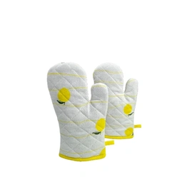 Recycled Cotton Lemon Design (Set of 2 Oven mitt)