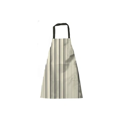 Attica Tracery Recycled Cotton Yellow blended Gray Stripe Kitchen Apron