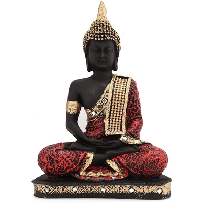 Polyresin Sitting Buddha Idol Statue Showpiece for Homedecor Decoration Gift Gifting Items. Polyresin Meditating Lord Buddha Statue - Serene Home Decor Accent - Perfect for Meditation Rooms, Living Spaces, Gift for House warmings