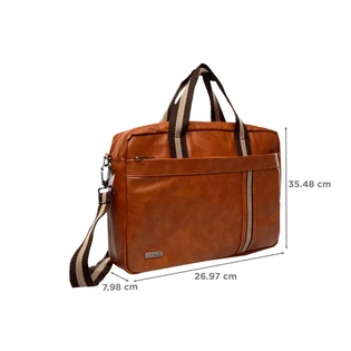 Leather Laptop Sleeve for 15 Inch Laptop (Brown)