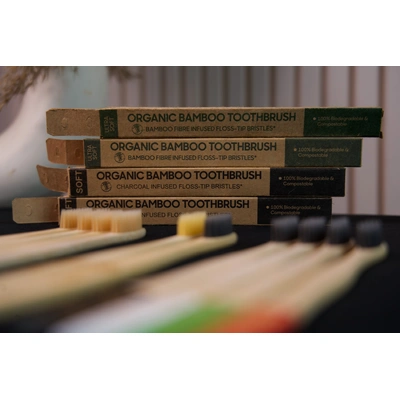 Organic Bamboo Toothbrush by Tripo Saints