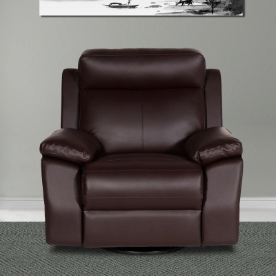 Recliners India Single Seater Recliner Sofa - Lazino (Color: Dark Brown)