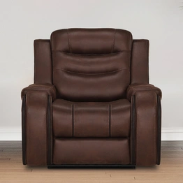 Recliners India Single Seater Recliner Sofa - Silk (Color: Chocolate Brown)