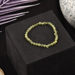 "Peridot Serenity: Authentic, Natural AAA Gemstone Unisex Bracelet for Wellness,Balance,Positive Energy,Healing - Green Peridot Bracelet (7-7.25 Inc, 5MM)