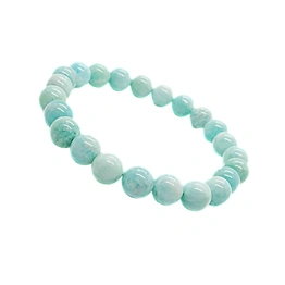 "Ethereal Serenity: Authentic, Natural AAA Gemstone Unisex Bracelet for Wellness, Balance, and Positive Energy I Amazonite Bracelet (7-7.25Inc,8MM)